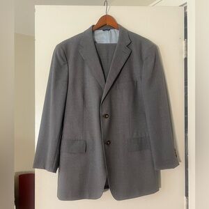 David Chu Wool/Mohair Gray Suit